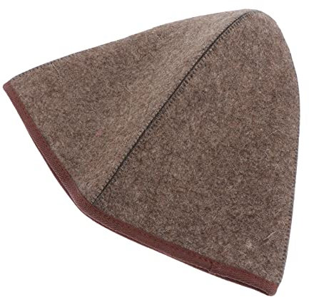 FOMIYES Portable Sauna Hat Absorbent Wool Felt Bath Shower Cap for Women Lightweight and Breathable Sauna Room Accessory for Hair Comfortable High-top Design