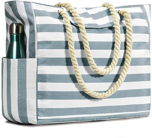 oscaurt Strandtasche Groß Shopper Tasche Damen Reisetasche Faltbar Tote Bag Umhängetasche Sporttasche