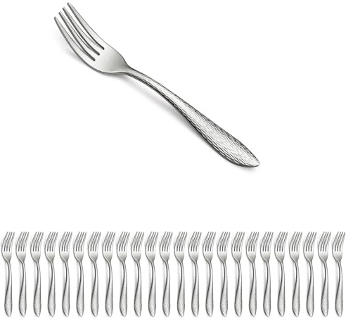 Kyraton efterrättsgafflar 24 delar rostfritt stål efterrättsgafflar, gaffel bestick, tårtgafflar, fruktgafflar, 7.KR.983TF.S24