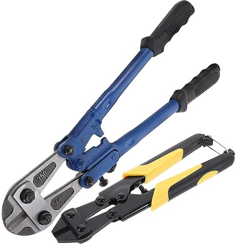 Gatuida 2pcs Bolt Cutters Heavy Duty Cable Cutter Tools for Cutting Wire Chain Barbed Wire Ergonomic Design for Chain Link Fence