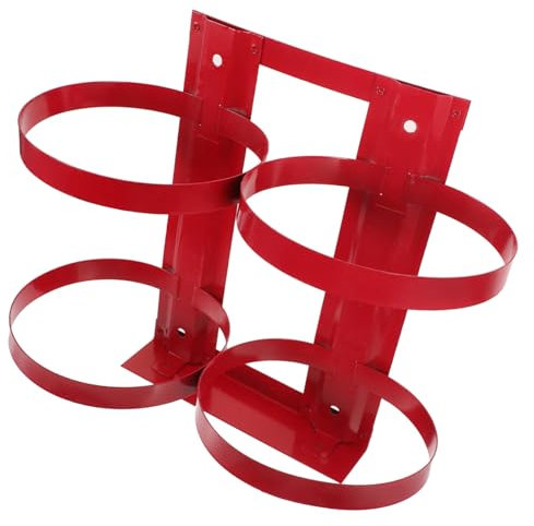 OSALADI 5kg Fire Extinguisher Holder Wall Mount Bracket Dual Fire Extinguisher Rack for Easy Access