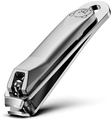 FVION Nagelklippare för barn, liten käke baby nagelklippare trimmare för spädbarn och småbarn, precisionsbarn nagelklippare nagelklippningsverktyg för små fingrar och tår – silver