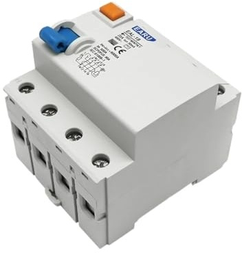 Magnetotermico,Interruttore Differenziale 2P 4P 10/30/100/300mA Tipo AC RCCB RCD ELCB Interruttore di corrente differenziale elettromagnetico Interruttore differenziale Interruttore di sicurezza(10mA,