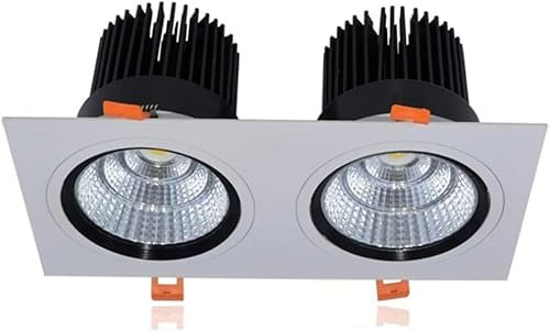 GPECTIFO Luz empotrada Resistente con Rejilla de ingeniería, Suave, Ahorro de energía, sin luz estroboscópica, Cocina Oculta, Dormitorio, Sala de Estar, iluminación Comercial, energía(7W)