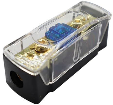 Sicherung Schwarz, Auto Audio Sicherungshalter, Auto Audio Modifiziert Frosted AFS Sicherungshalter Strom Sicherungshalter Sicherungshalter, Fahrzeug -Subwoofer -Modifikationszubehör, Small AFS -
