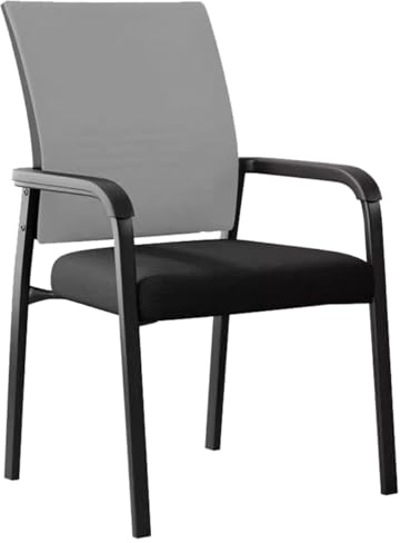 GIZNXBA Gepolsterter Esszimmerstuhl Mit Hoher Rückenlehne Bürostuhl Ergonomisch Küchenstuhl Mit Armlehnen Für Das Wohnzimmer Moderne Sessel Und Frisierstühle Für Das Schlafzimmer(Grey)
