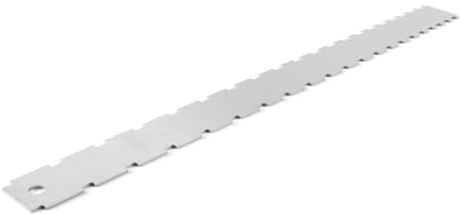 ACOLY Gitarrenhals-Kerblineal mit gerader Kante, Edelstahl, 24 cm, gekerbtes Gitarrengriffbrett-Lineal, Bundabstandslineale zum Messen von Bünden