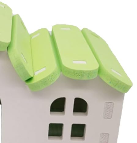 Generic Färgglatt Hamsterbohus Vattentätt Litet Hamsterhus för små Pälsdjur Bra Ställe för Husdjur PVC-material (Grön)