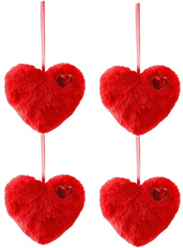 Ciondolo con palline d'amore, decorazioni per set peluche a cuore morbido da 4