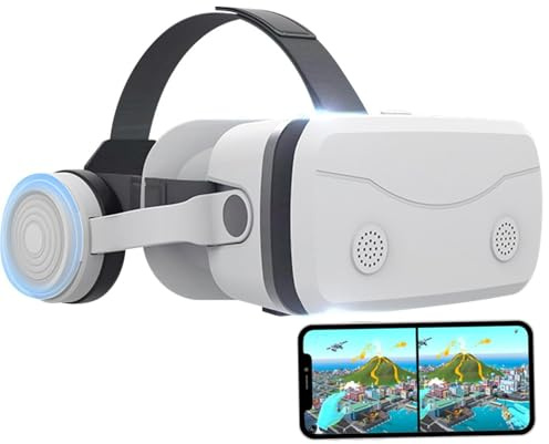 3D-glasögon virtuell verklighet PC-hörlurar med blå HD-lins, lättviktigt