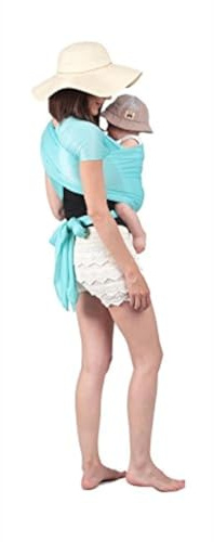 Amarsupiel Fascia porta bebè acquatica, ergonomica e sicura, tessuto Oeko-Tex traspirante, ideale per spiaggia e piscina, marsupio per l'estate fino a 20 kg