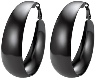 PROSTEEL Creole dam rostfritt stål örhängen dam 40/60 mm epaixs ringar, hoop örhängen, Metall, Ingen ädelsten