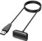 Vancle Charger Cable for Fitbit Luxe/Charge 5/Charge 6, Fast Charging with Reset Button Replacement USB Cord Accessories for Luxe/Charge 5/6 Smartwatch (100cm)