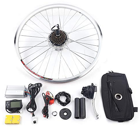 YISSALE E-Bike Conversion Kit Heckmotor Hinterrad Elektrofahrrad Umbausatz LCD Display 26 36V 350W für 26 Zoll Fahrräder