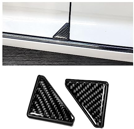 JNNJ 2Pcs Auto Tür Ecke Anti-Scratch Abdeckung, Auto Vordertür Ecke Anti-Kollision Abdeckungen, Universal Protector Eckenschutz Aufkleber Für Autotüren(Schwarz)