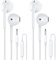 MOSWAG Auriculares In Ear con Cable y Microfono, Auriculares con Micrófono y Cable Cómodo Reducción Ruido Sonido Estéreo Control de Volumen para Samsung, Xiaomi,iPad, Huawei