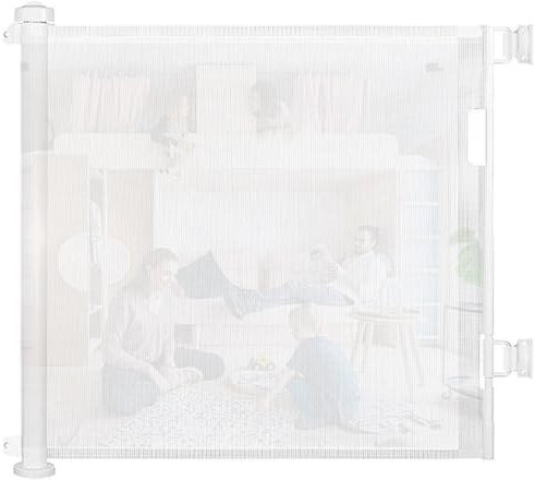 Türschutzgitter Ausziehbar 0-300CM, Baby Treppenschutzgitter Für Babys Und Haustiere Kinderschutzgitter, Maschengitter Für Treppen, Türen, Flure(Color:B)