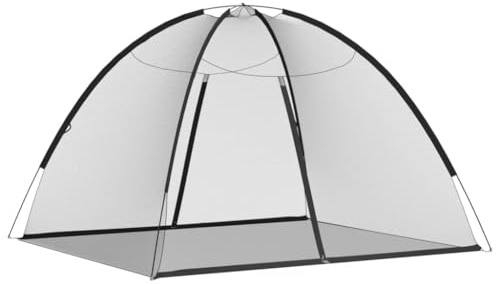 vidaXL Moskito-Netzzelt Mongolisch 220 Schwarz 200x180x135 cm