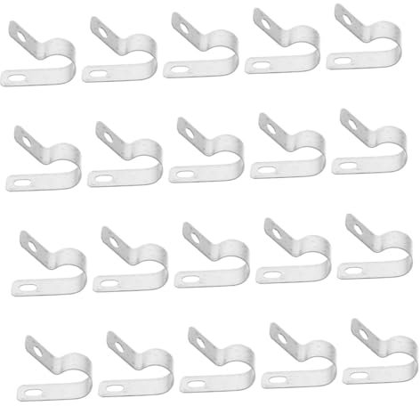 MERRYHAPY 50stücke Kabelklammer Aus Edelstahl Für Kabelmanagement Drahtclips Für Kabelbefestigung Kabelklemmen Für Einfache Installation Und Sichere Fixierung Von Kabeln