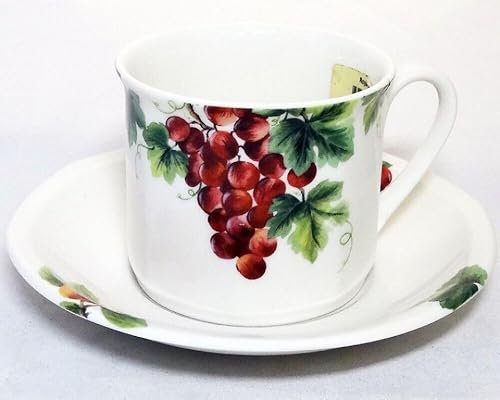 Royal Doulton Vintage Grape Pattern Single Tea Cup & Saucer Fine China TC1193