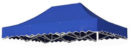 Sonnenschirm Ersatzbezug Bespannung Gartenschirm Abdeckung Baldachin UV-Schutz Ampelschirm Bezug Terrassenschirm Ersatzabdeckung Wasserdicht Schirmdach Ersatz Tuch für Hof(Blue)
