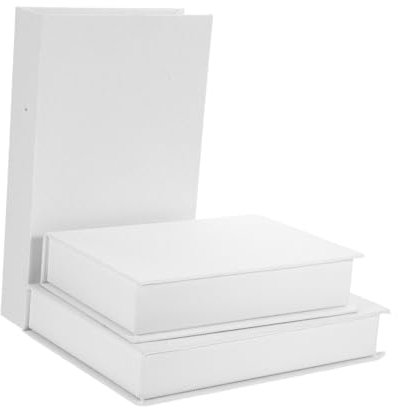 VINTORKY 3pcs Faux Book Decorative Box Leinenbuch Aufbewahrung Für Bücherregalschreibtisch Kaffeetisch Antike Dekorative Buchkästen Für Home Office Party