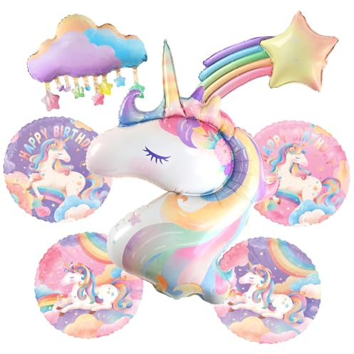 unicorn birthday decorations Kit - Includes Unicorn Balloons for Unicorn 1st Birthday Supplies