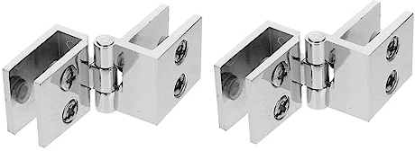 SHINEOFI 2piezas Bisagra De Aleación De Zinc Para Vitrina De Vino Accesorio Para Puerta Unidades Bisagra Sin Perforar Para Copas De Vinoteca