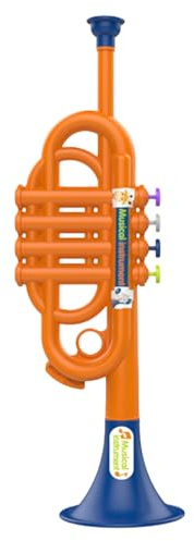 Kinder-Musikinstrumente Spielzeug-Trompete | Pädagogisches Blasinstrument Für Und Mädchen | Lustiges Trompetenspielzeug, Musiklerngerät | Fördert Kreativität, Feinmotorik | Perfekt Für Kinder
