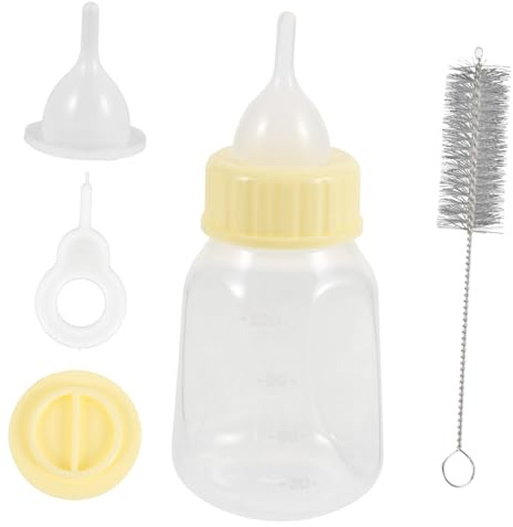 HANABASS 120ml Feeder Bottle for Kittens and Puppies, Sturdy Plastic Nursing Bottle Anti-bite Design, Suitable for Newborn Pet Feeding and Water Supply