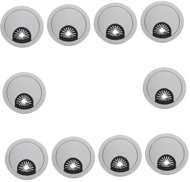 GALPADA 10pcs Desk Wire Hole Cover Office Desk Cable Wire Grommet Box Cable Organizer Box