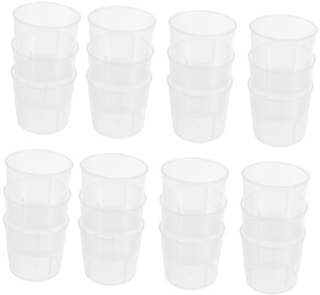 ifundom Tazas de Comida para Reptiles Reutilizables y Medidoras Escala, Plástico Duradero, 100 Unidades, para Alimentación y Agua en Terrarios, para Geckos y Pequeños Reptiles