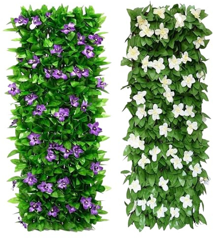 Panel de pared verde: telón de fondo expandible, decoración de flores artificiales, pantalla de privacidad | Fondo verde para bodas Cercas Balcones Oficinas Restaurante Apartamento Negocios y alquiler