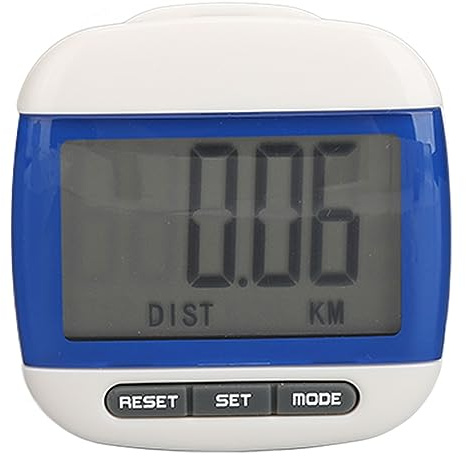 Conta Passi Contapassi Polso Donna Da Tasca Pedometro, Large LCD Display Blu, Clip Portatile - Misura Passi, Calorie E Distanza, Adatto Per Anziani E Adulti