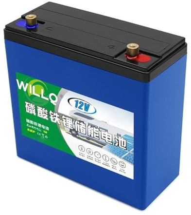 WILLQ Batería de Litio LiFePO4 12 voltios 12V 18Ah 24Ah 30Ah 36Ah 42Ah 50Ah 60Ah 66Ah Recargable Ciclo Profundo para detectores de Peces, Sistemas solares y Camping al Aire Libre