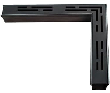 Drenaje de canal de acero inoxidable 304, rejilla de 25 x 25 cm con C para desagüe eficiente de piscina, jardín, patio y subterráneo