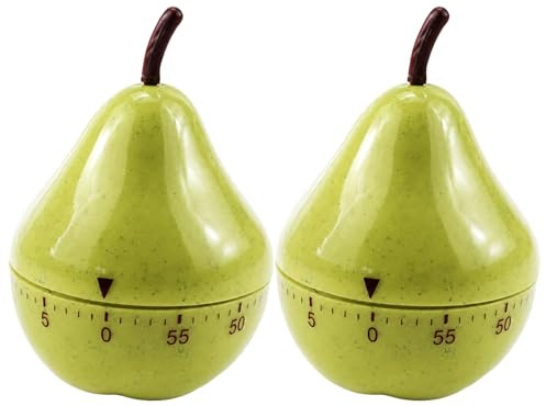 2 Pcs Egg Timer, Kitchen Timers for Cooking, Egg Timers for Boiling Eggs, Pomodoro Timer, Cooking Timer, Light Green Plastic Material Design