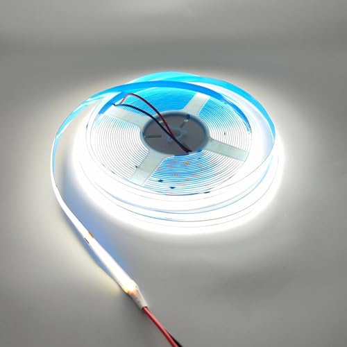 STHomedeco Striscia LED COB 220V IP20 8mm per Interni (6500K, 10m) | Luce uniforme e flessibile per soffitto, cucina e camera. Grado IP20, senza spina, ideale per installazioni interne.