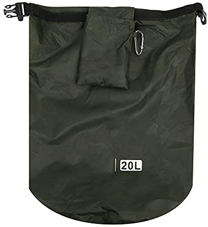 Mimdixy Baril Pliable étanche à l'eau, Sacs de Transport de Stockage Sec en Plein air en PVC, Camping, randonnée, Plage avec Boucle d'alpinisme pour Les Sports Nautiques et Les Voyages (20L)