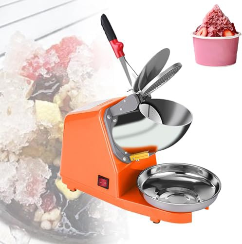 Elektrisk iskross med blad i rostfritt stål, hög effektivitet, tyst drift för cocktail, barer, fester, multifunktionell israkapparat för hemmabruk