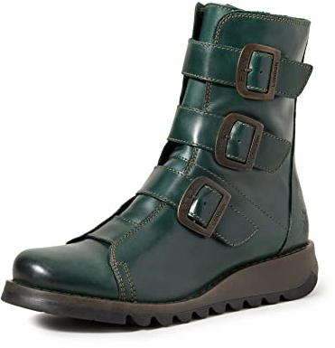 Fly London Women's SCOP110FLY Biker Boots,PETROL,7 UK