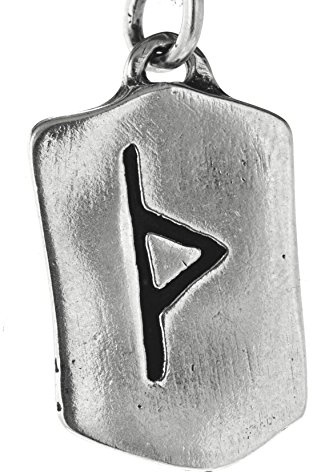 Kiss of Leather Runen Anhänger Thurisaz aus 925 Sterling Silber Nr. 300