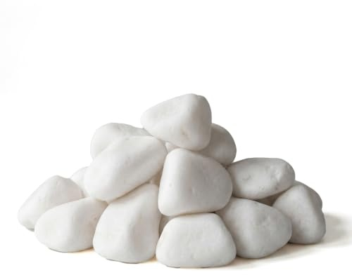 Decorative MARBLE EXTRA SNOW WHITE Stones/Pebbles *** HOME & GARDEN *** AQUARIUM THASSOS SHINY (10kg)