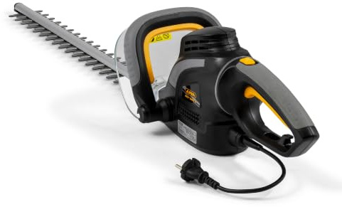Alpina Cortasetos eléctrico AHT 500 E, Espacio entre dientes 16 mm, Cuchillas de doble corte de 50 cm, Motor eléctrico de 500 W, Empuñadura giratoria (5 posiciones), Cubrecuchillas incluido