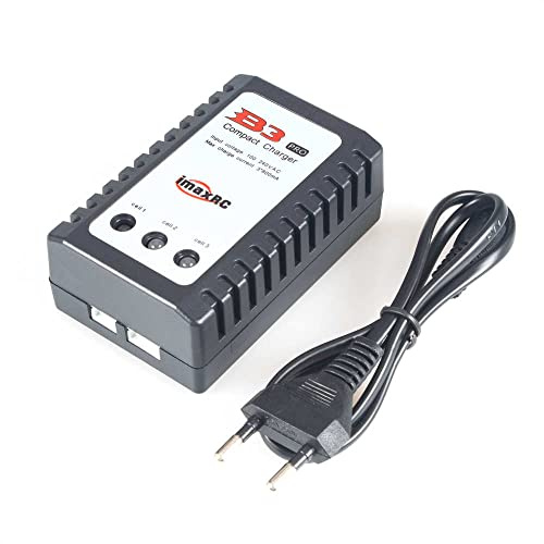 ANGEEK IMAX B3 AC 10W Kompaktes einfaches Balance Ladegerät für 2S/3S 7.4V/11.1V LiPo, einfaches LiPo Ladegerät für RC Quadcopter RC Drohne Auto Boot