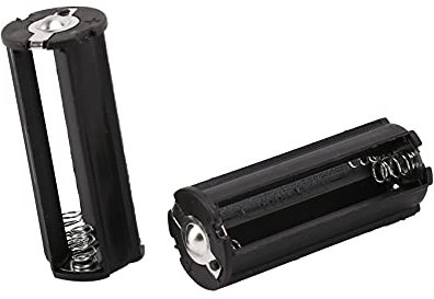 FASE Lot de 2 supports de piles pour 3 piles AAA 1,5 V Noir
