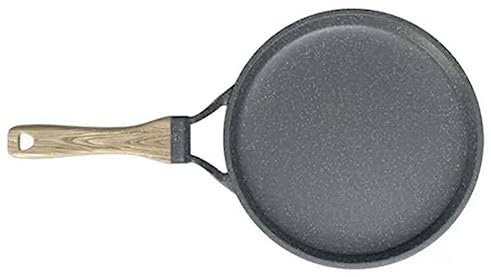 Padella antiaderente in ghisa per pancake per fornello a gas a induzione, 28 cm