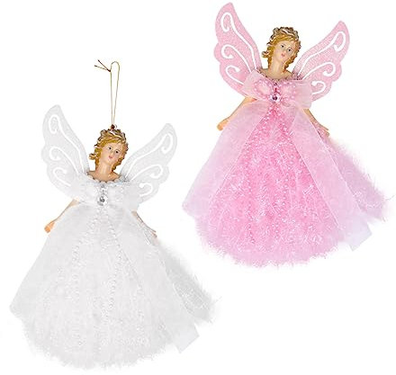 Ciieeo 2St Weihnachtsbaum hängende Verzierung weihnachtsengel Christbaum anhänger Kinder dekor Weihnachtsstrumpffüller Figur Geschenke Weihnachtssto Engel Puppe Anhänger niedlich Ornament