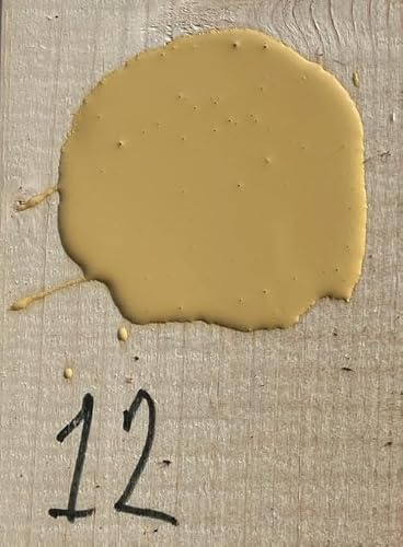 PrintGreen! Leinölfarbe - Innen-& Außenfarbe - Herrenhausgelb ca. RAL 1002 - natürlicher Holzschutz - Made in Schweden - für Holz, Putz, Gips, Stein, Metall uvm. (1 Liter)