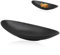 GYSRXS Plateau Clés en Résine Plateau à Bijoux Ovale Bol à Clé Utilisé pour Stocker Clés,Bijoux,Pièces de Monnaie,Bagues,Montres,Decoratif Table,25x13.5x3cm(Noir)